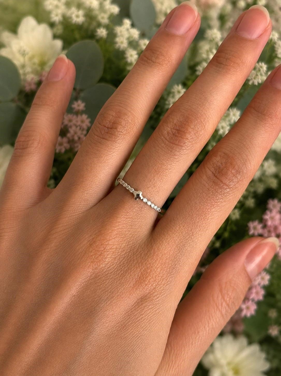 Minimal Yonca Silver Yüzük