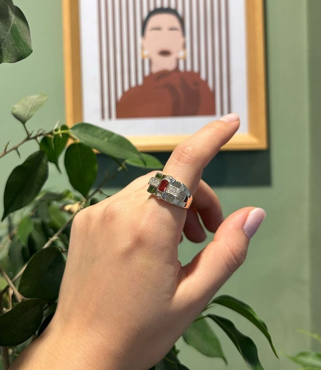 Pembe Taşlı YSX Jewelry Yüzük