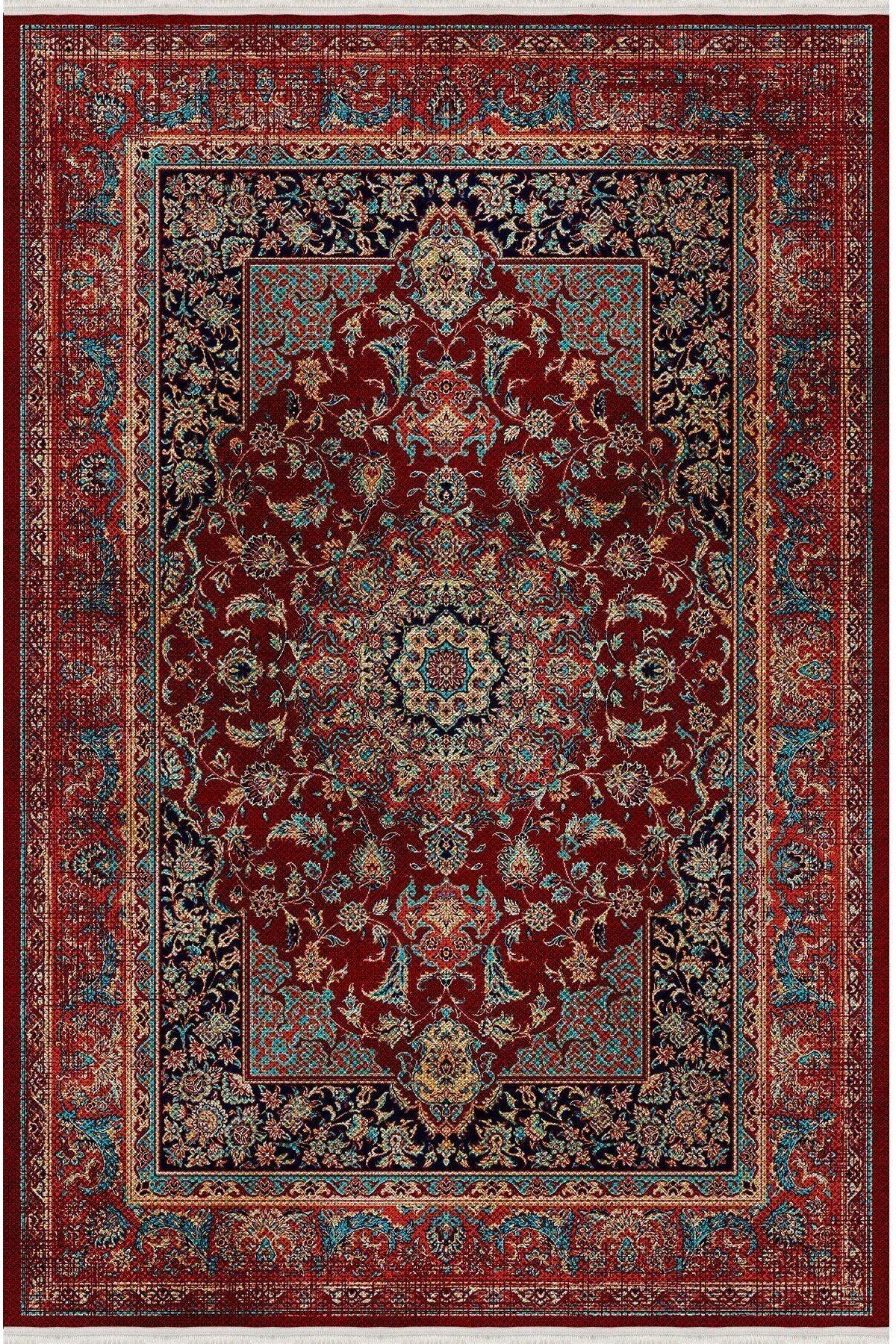 Mars 38 Klasik Bordo Vintage Stil Salon Halısı