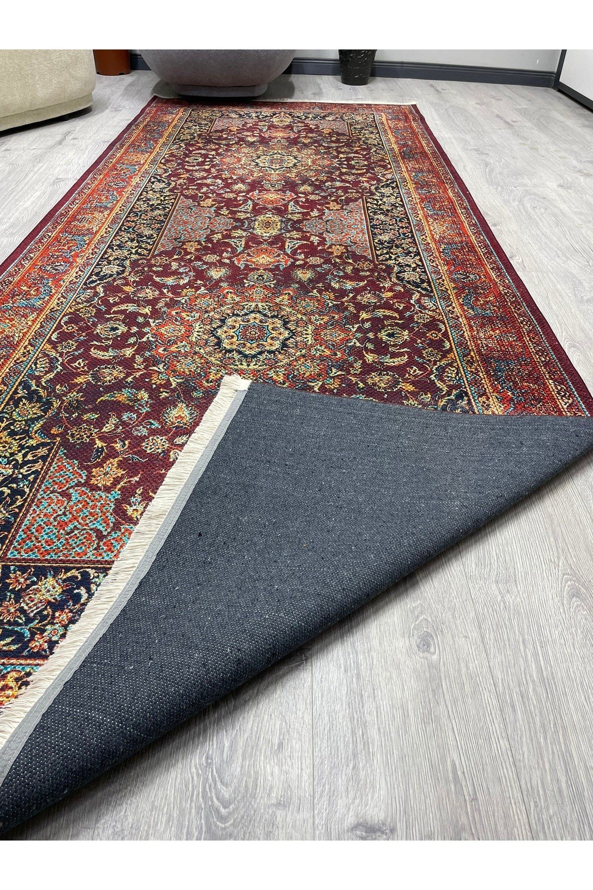 Mars 38 Klasik Bordo Vintage Stil Salon Halısı