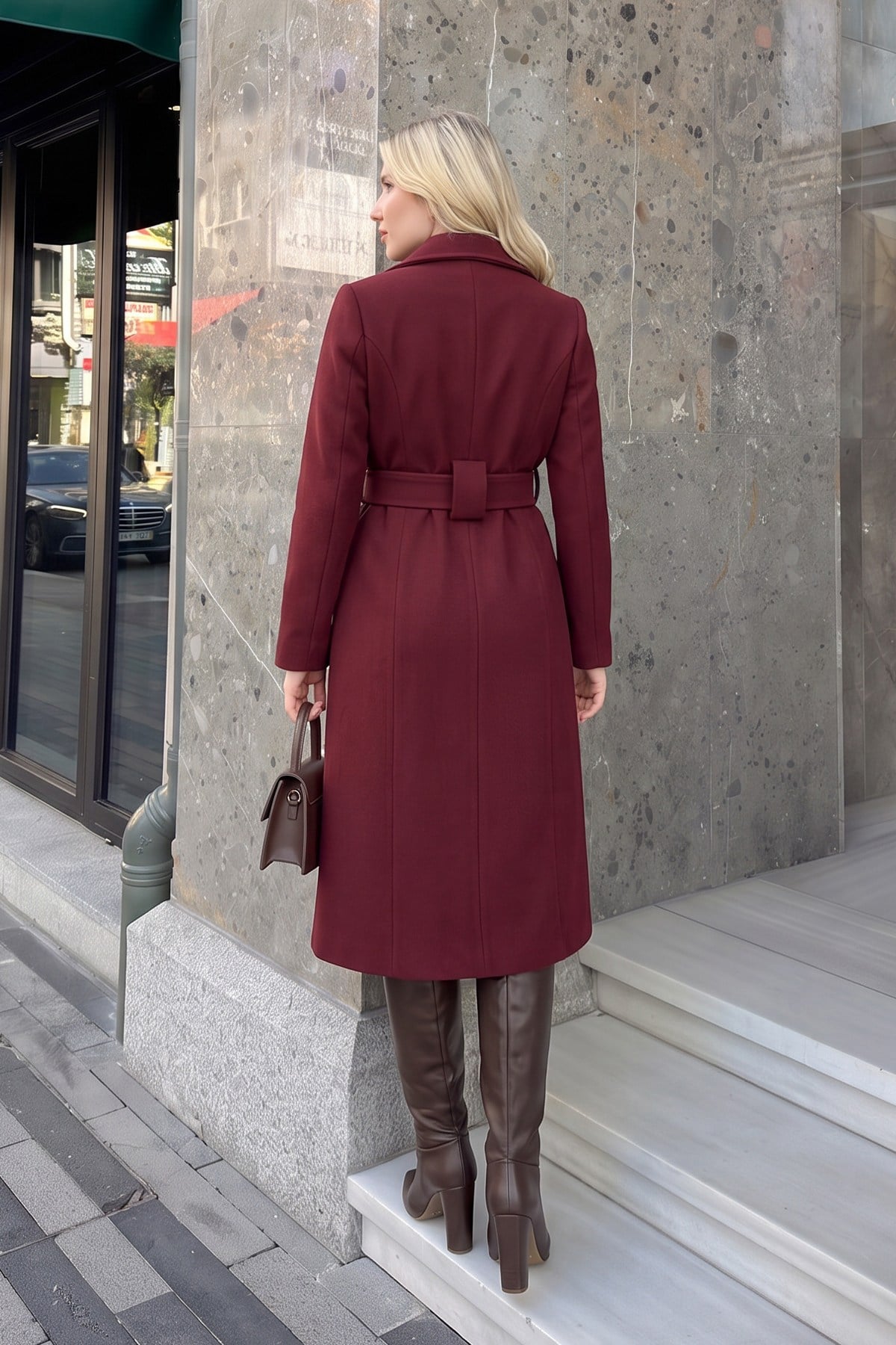 Büyük Kuşak Geçişli Kaban - BORDO