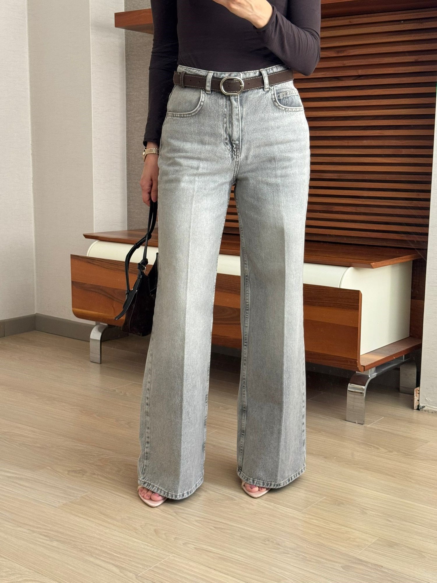 KEMERLİ WİDELEG JEAN PANTOLON