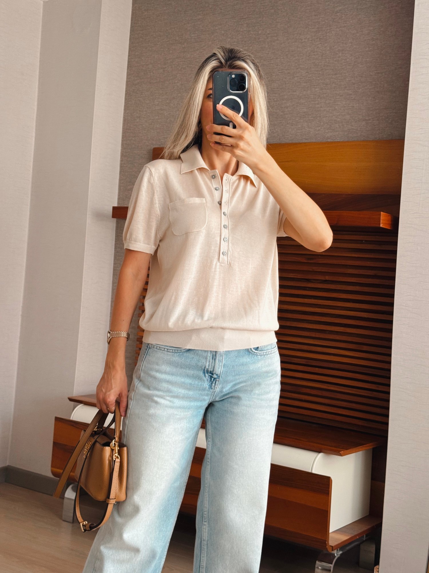 POLO YAKA TRİKO BLUZ