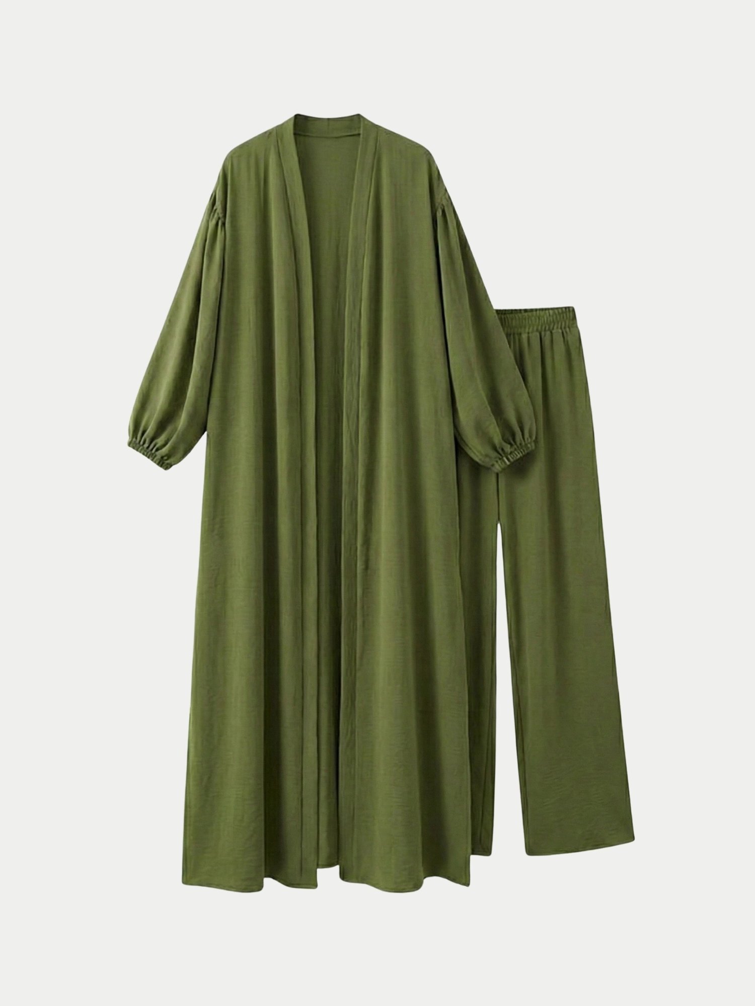2’ Lİ AYROBİN YIRTMAÇLI ABAYA TAKIM