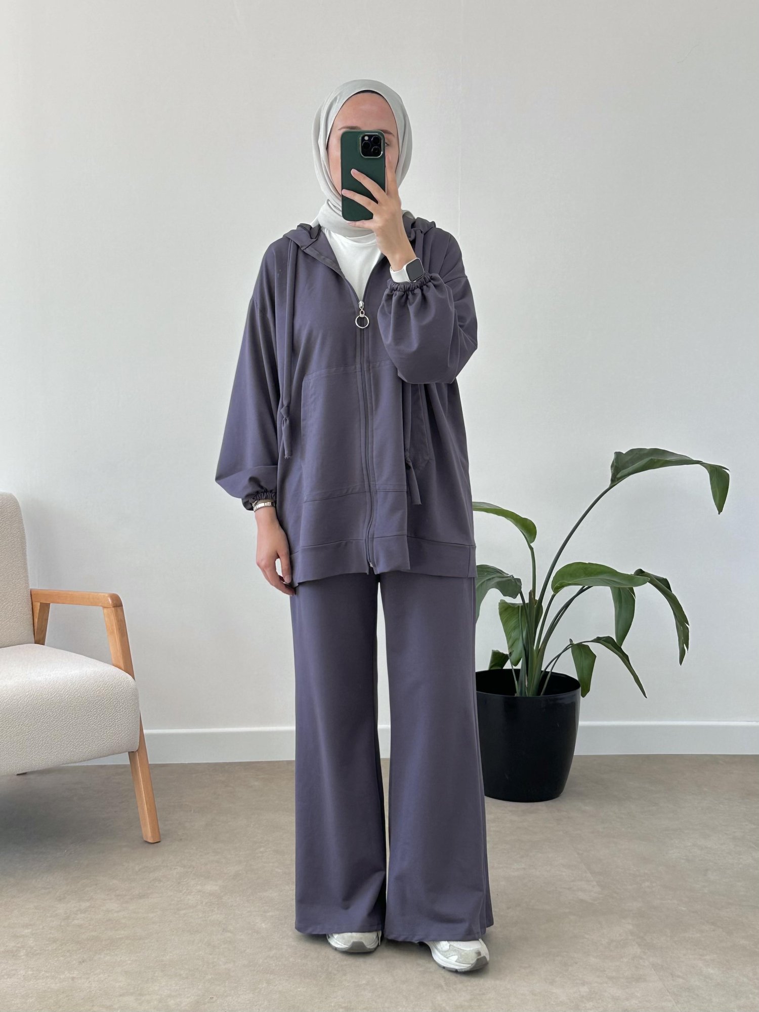 2’Lİ  İKİ İPLİK SWEAT HIRKA TAKIM