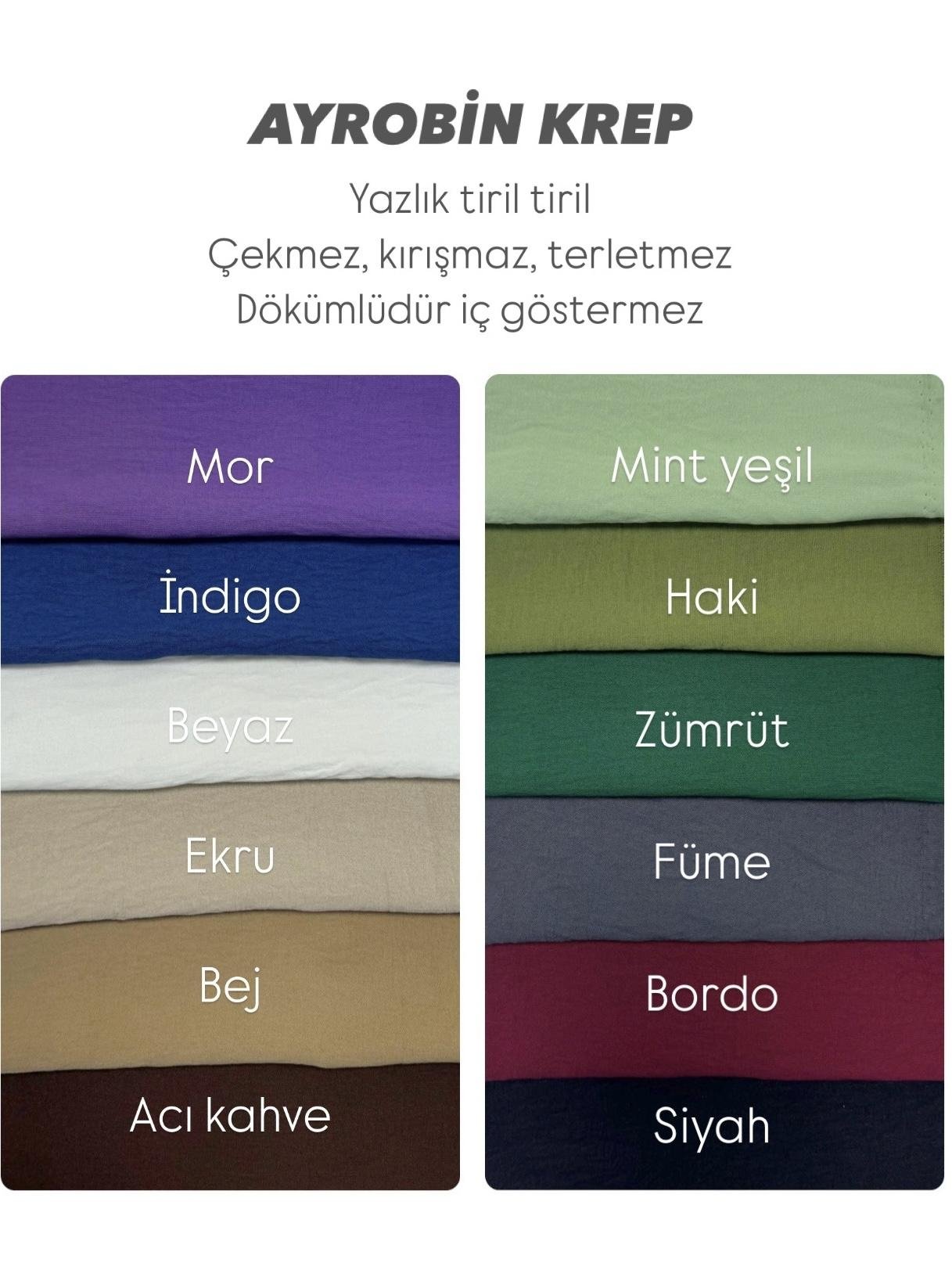 2’Lİ AYROBİN HİJAB ETEK TAKIM