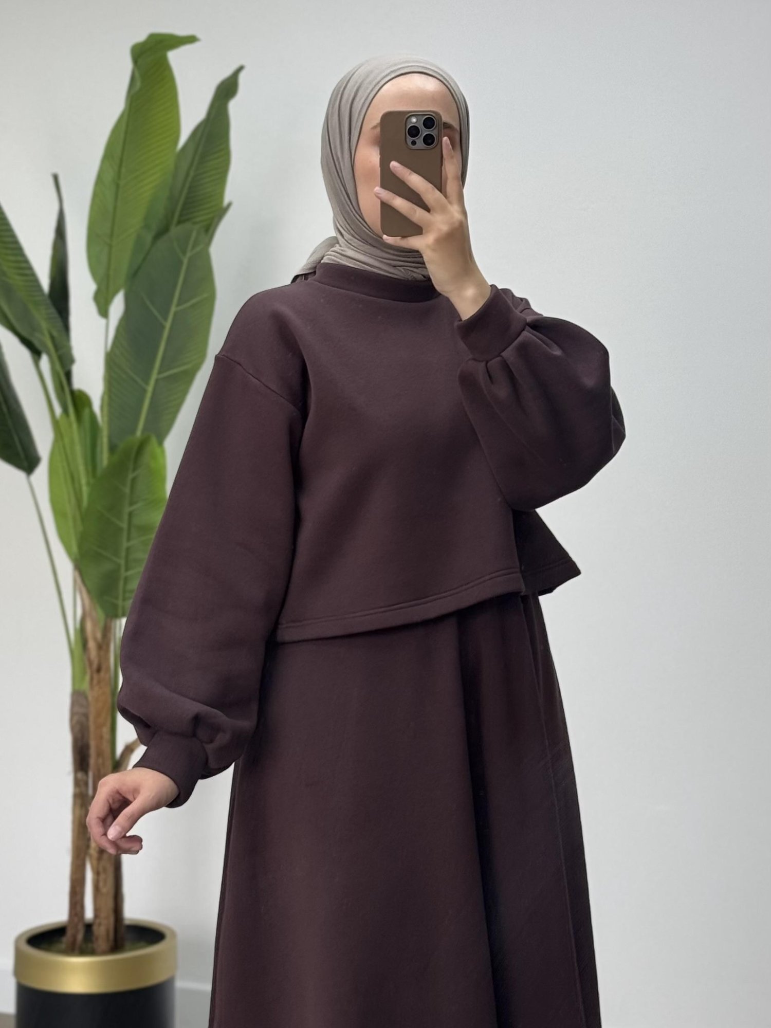 2’Lİ KIŞLIK CROP ETEK TAKIM