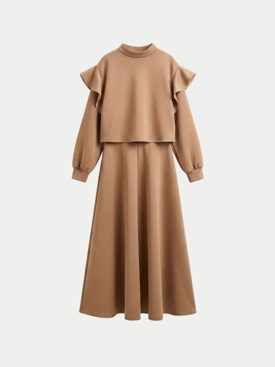 2’Lİ SCUBA VOLANLI CROP ETEK TAKIM