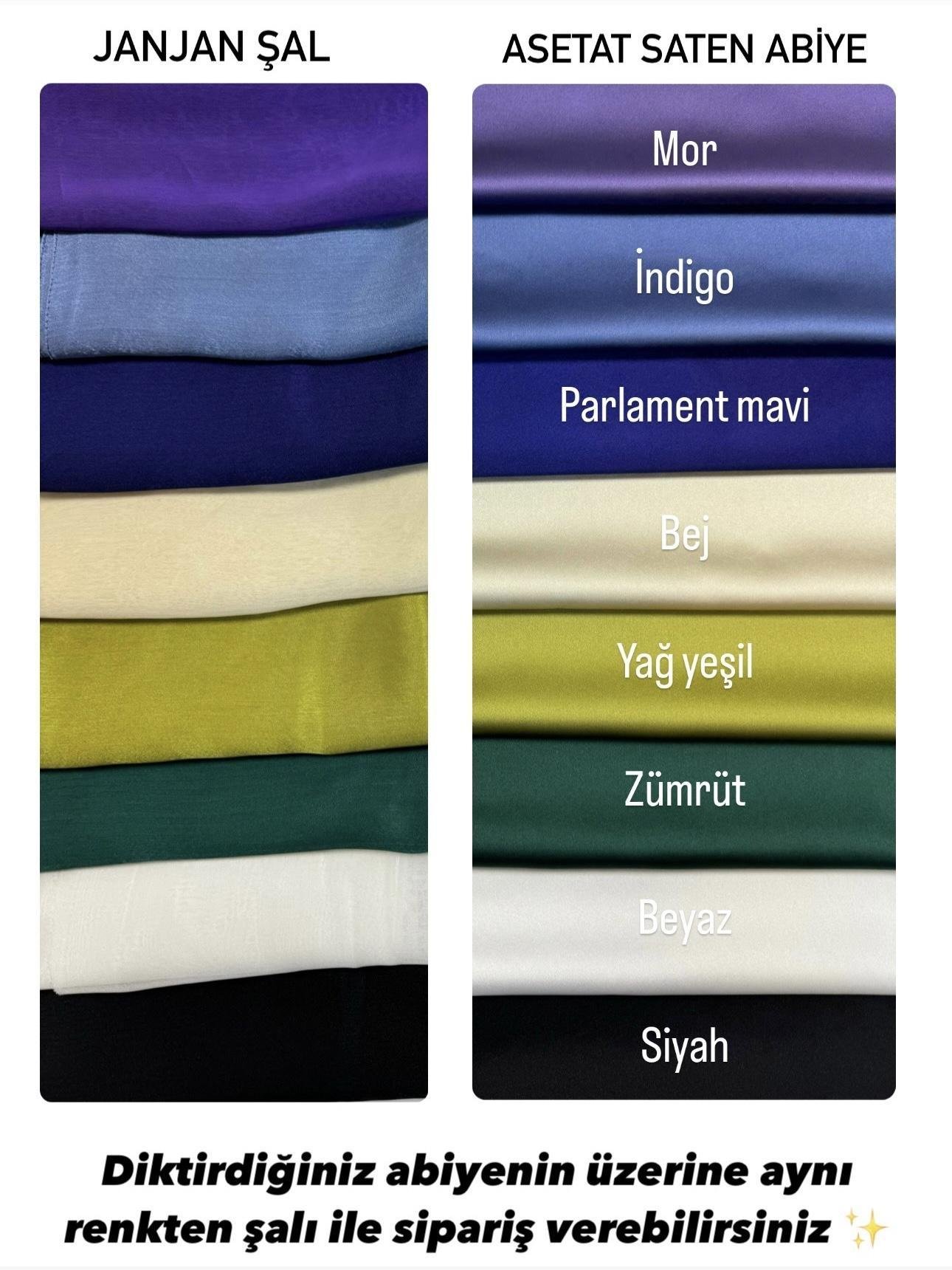 2’Lİ ZARA SATEN ABAYA TAKIM / İÇLİKLİ
