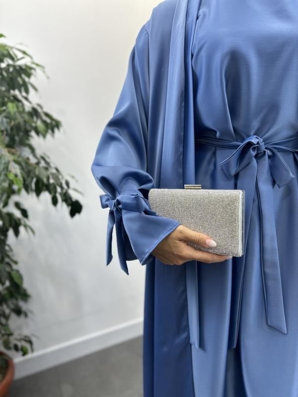 2'Lİ ZARA SATEN ABAYA TAKIM / İÇLİKLİ