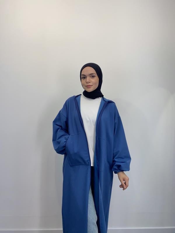 İKİ İP UZUN SWEAT HIRKA