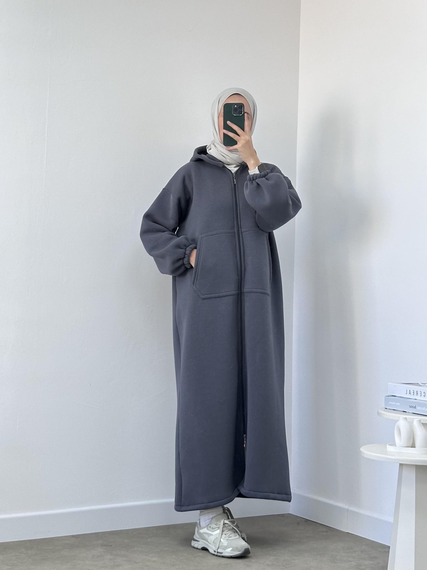 KIŞLIK UZUN SWEAT HIRKA