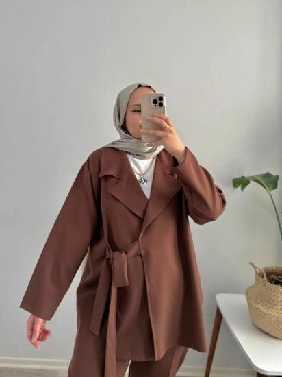 KREP BAĞLAMA DETAYLI CEKET