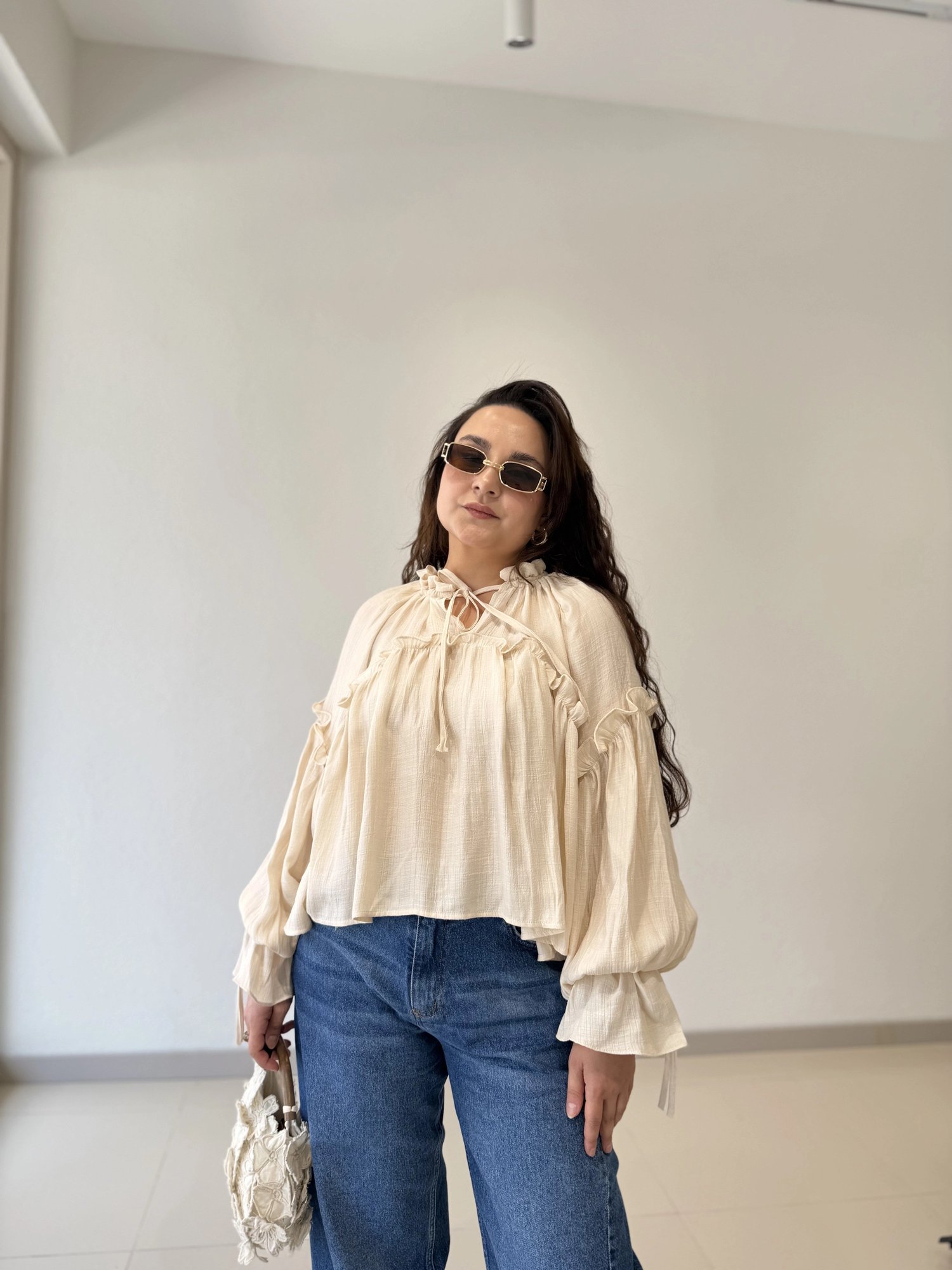 LALİNA GÖMLEK BLUZ - SİYAH