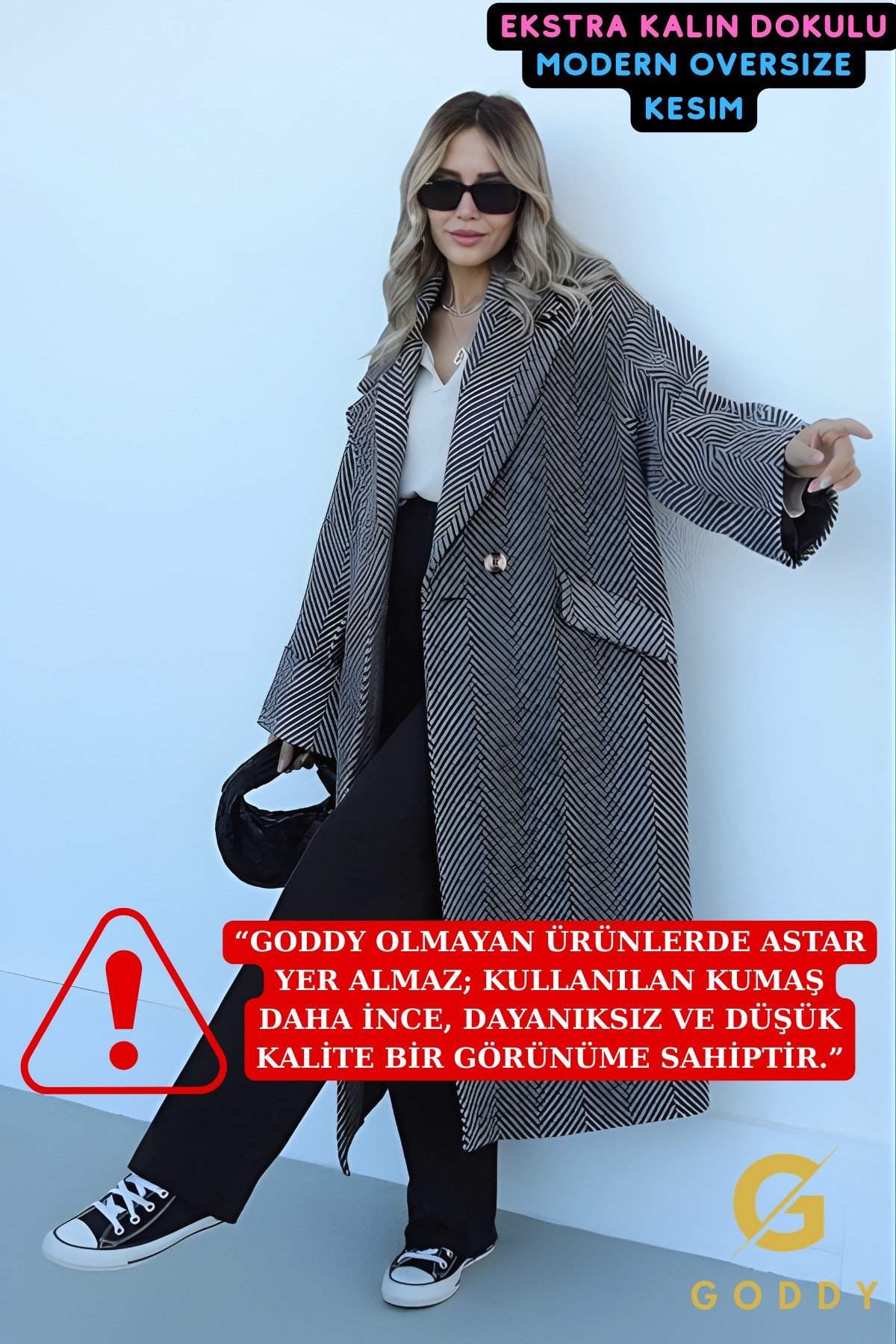 Balık Sırtı Kaşe Kaban