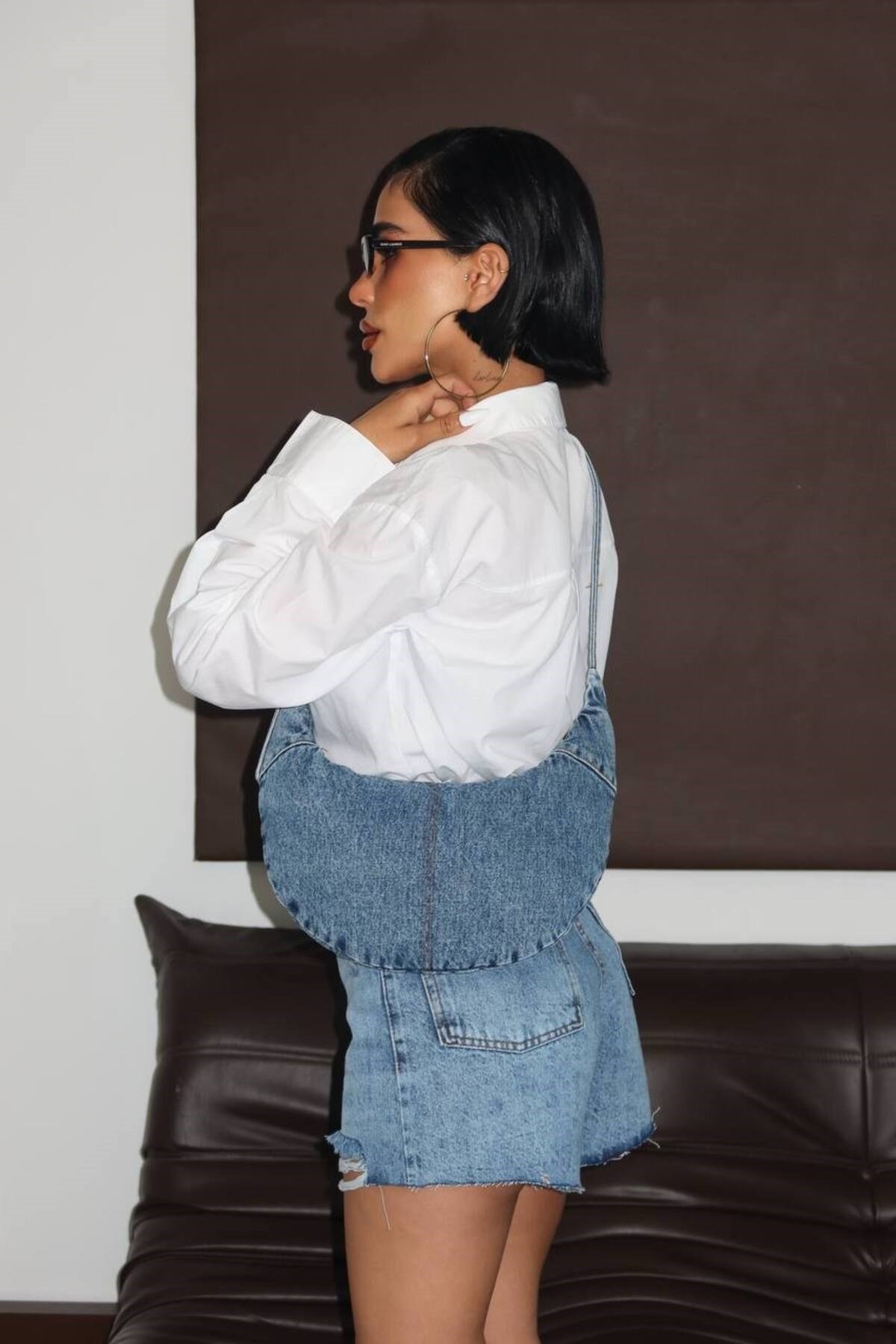 Denim Tasarım Kot Çanta
