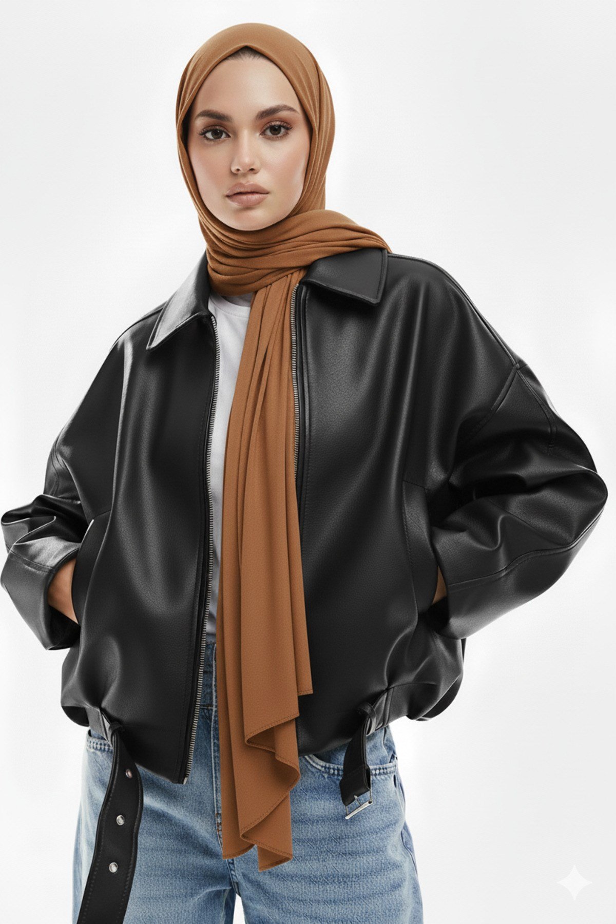 Geniş Kolu P&B Bomber Ceket