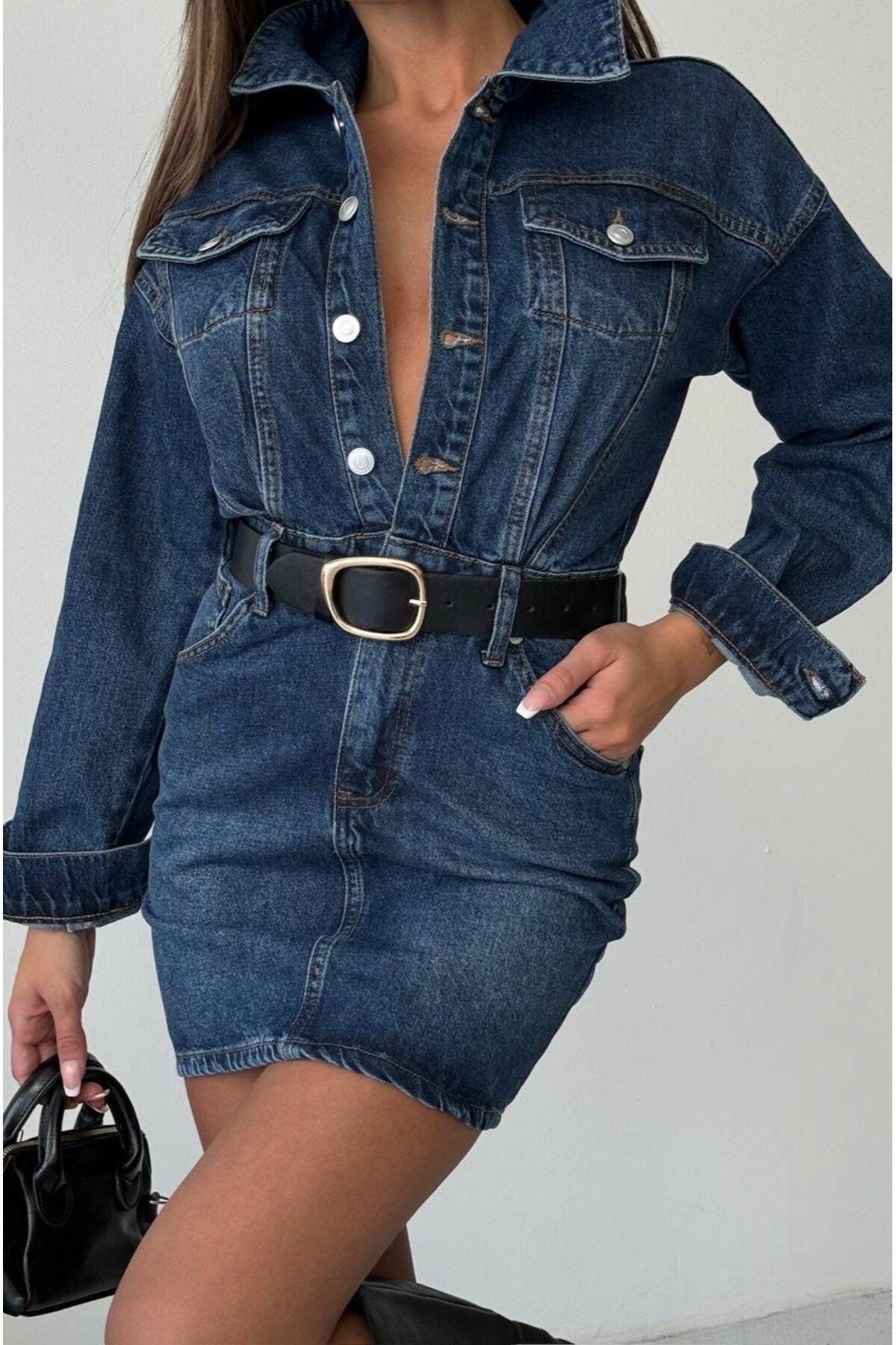 Kadın Denim Kot Elbise