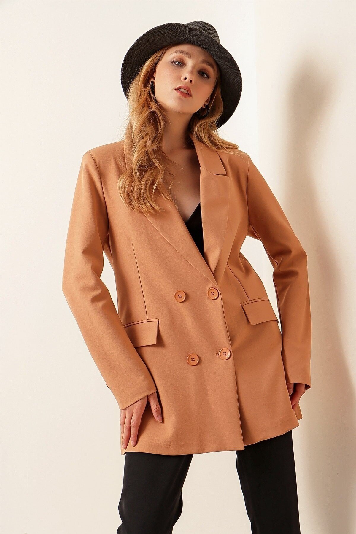 Kadın Kahve Blazer Ceket