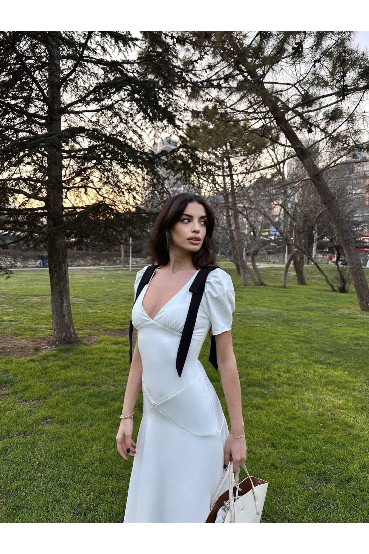 Kadın Kendall Elbise Beyaz