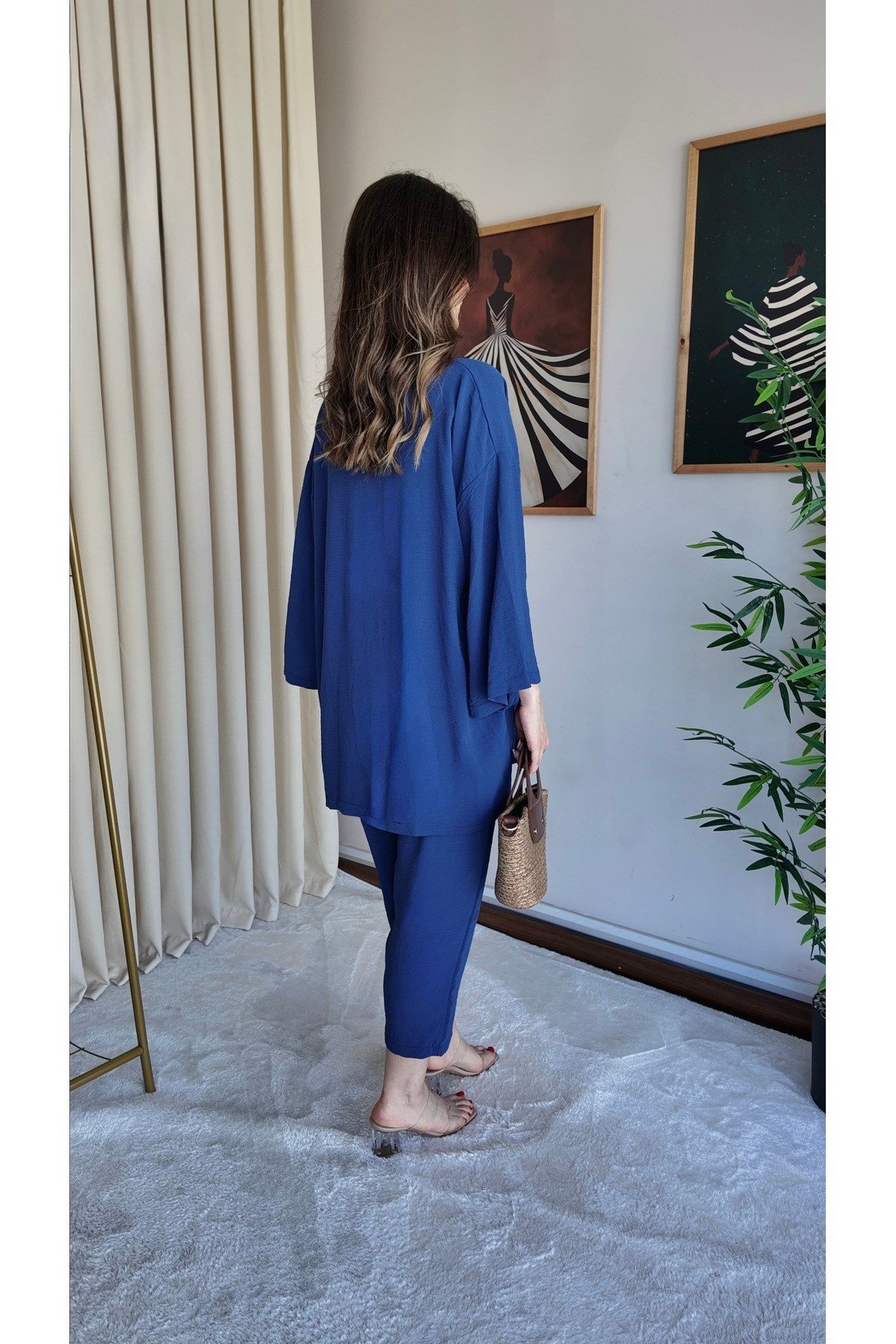 Kadın Kimono Pantolon İkili Takım