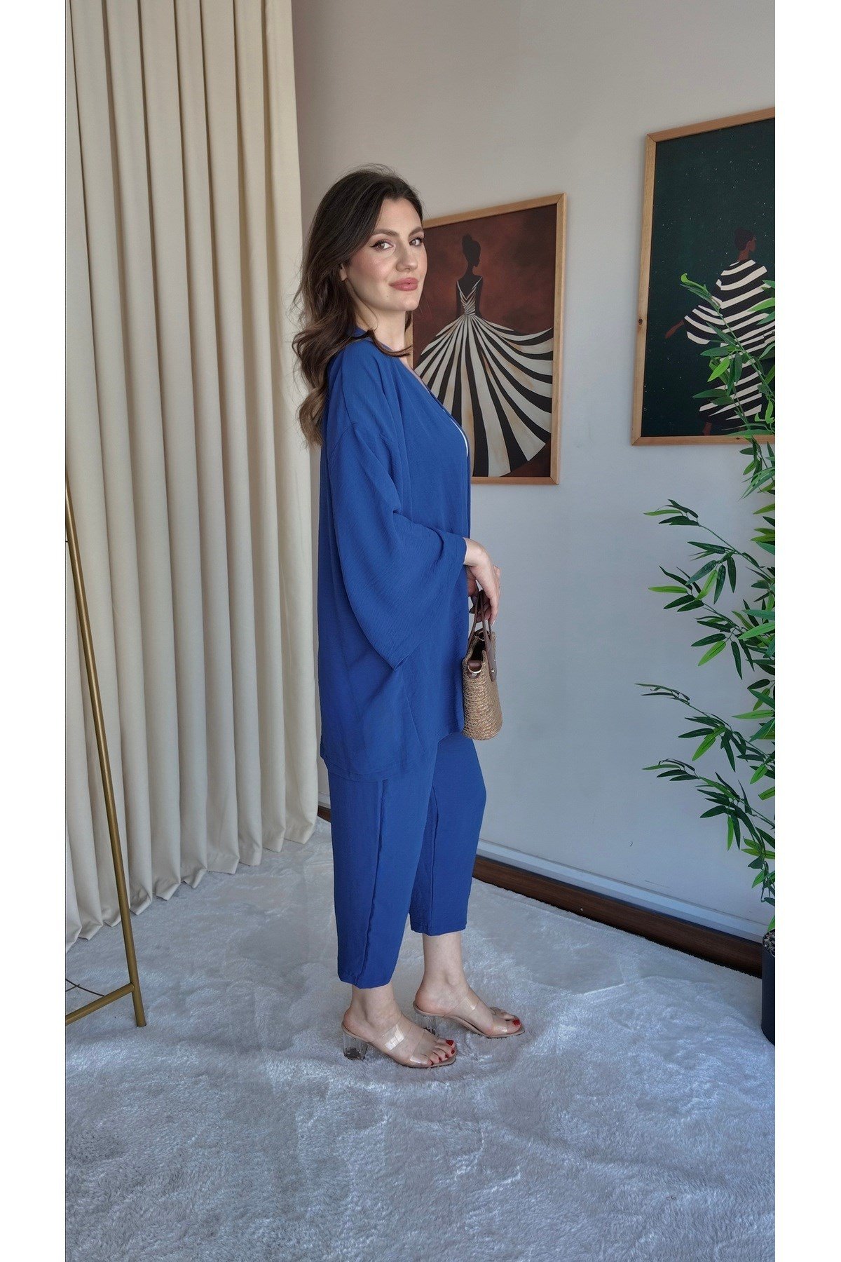 Kadın Kimono Pantolon İkili Takım