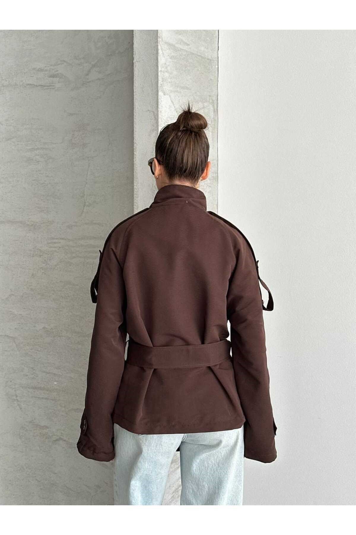 Kadın Oversize Muadil Su İtici Trençkot