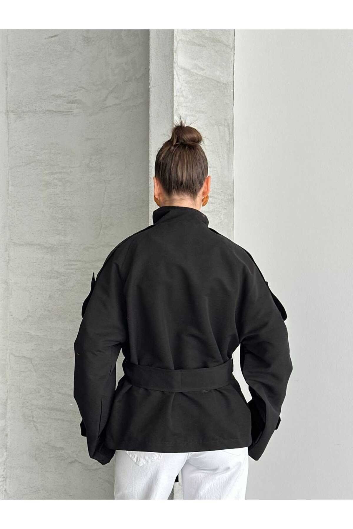 Kadın Oversize Muadil Su İtici Trençkot