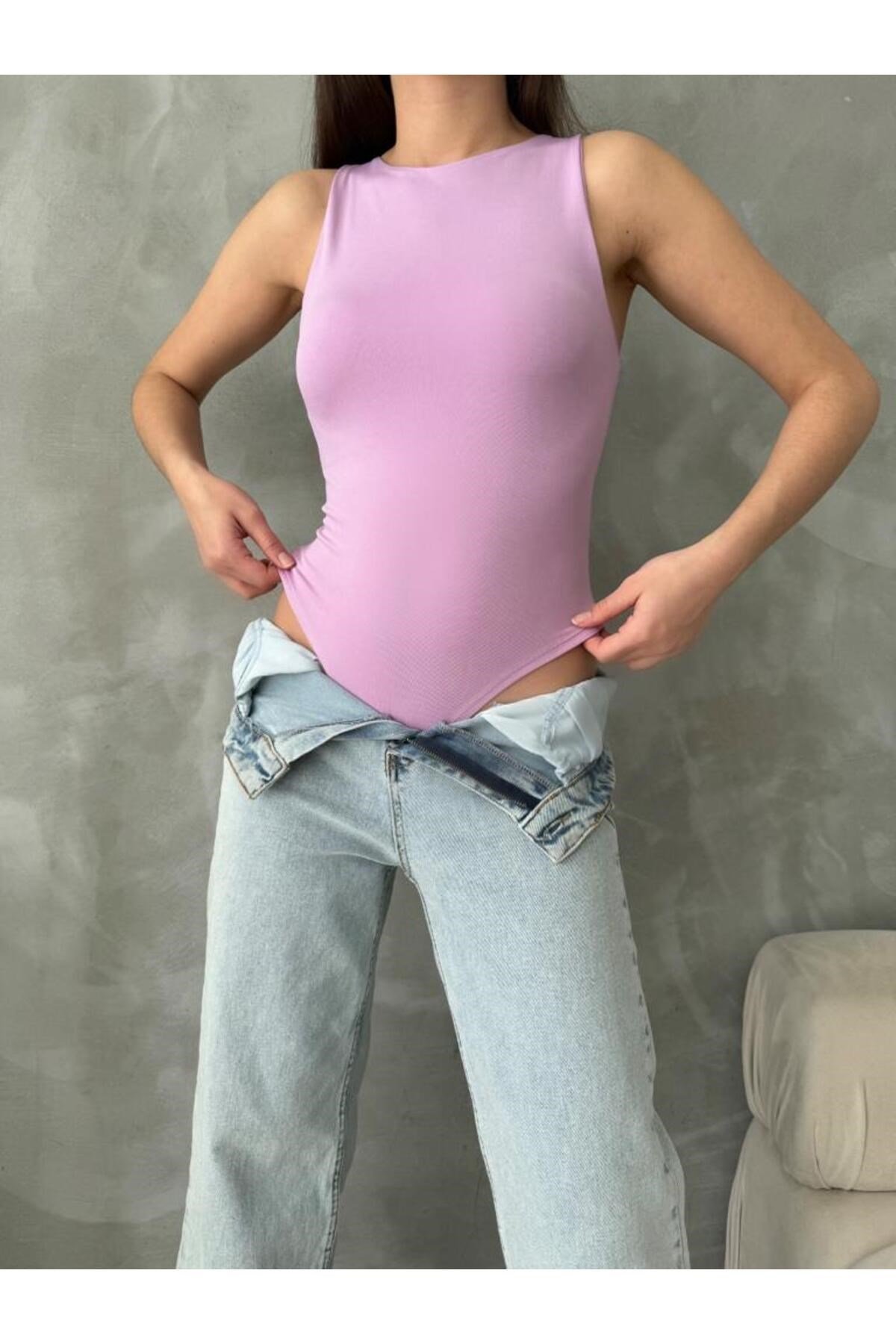 Kadın Sıfır Kollu Bodysuit