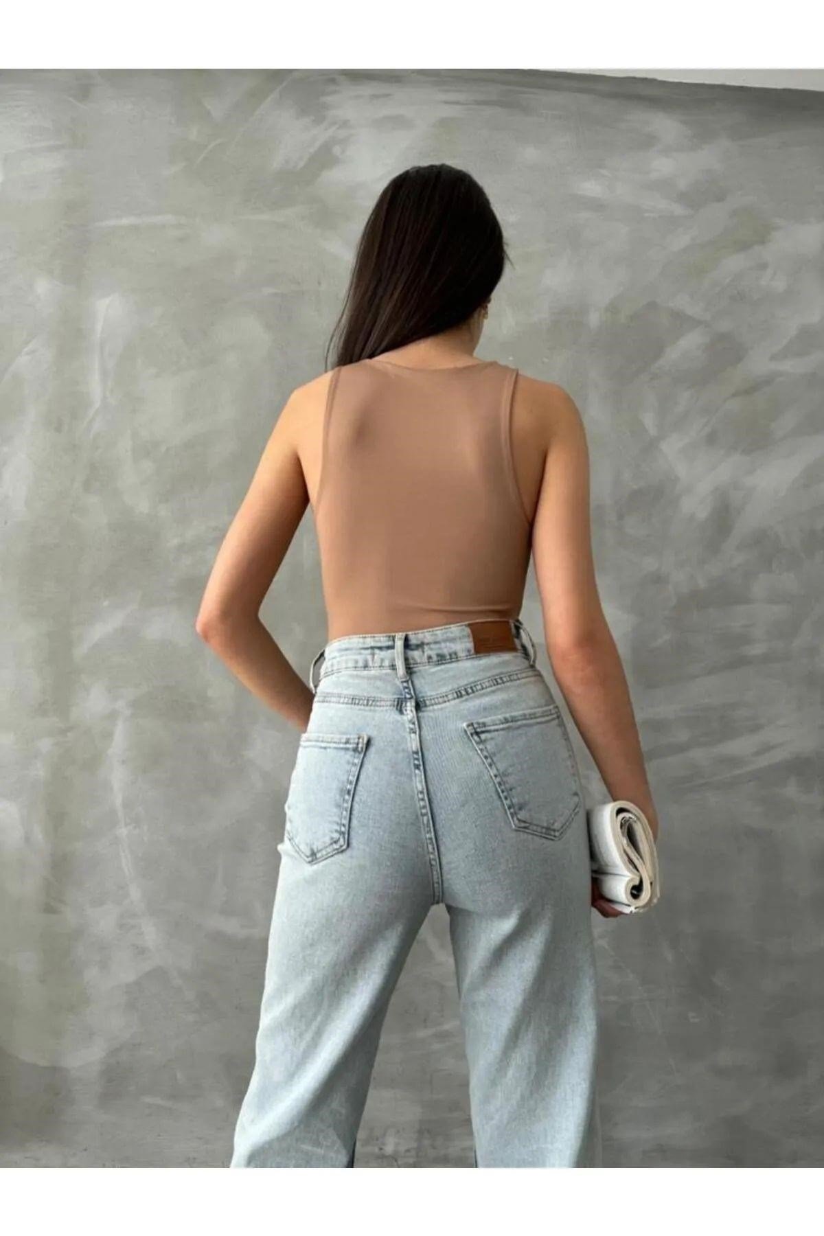 Kadın Sıfır Kollu Bodysuit