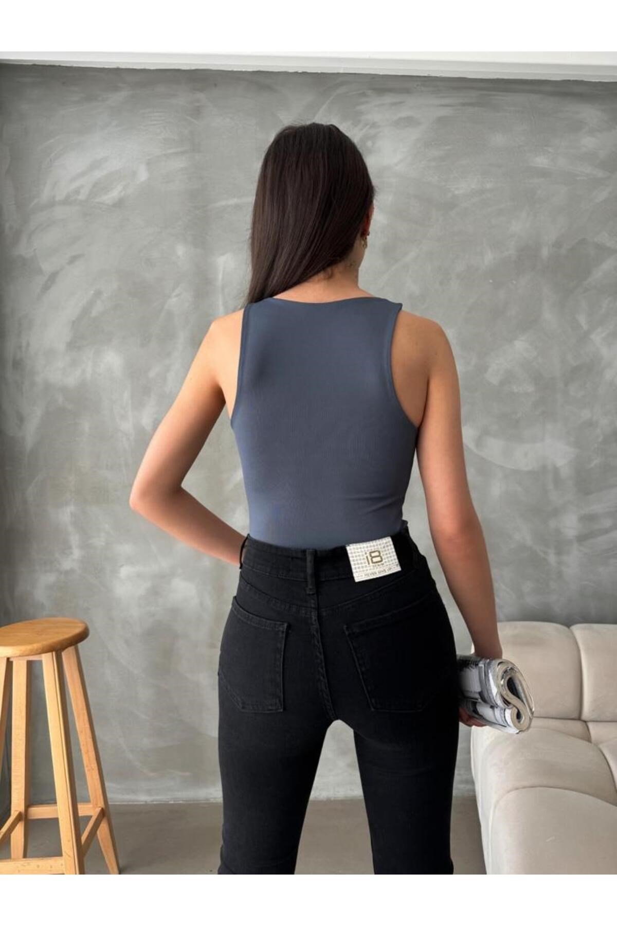 Kadın Sıfır Kollu Bodysuit