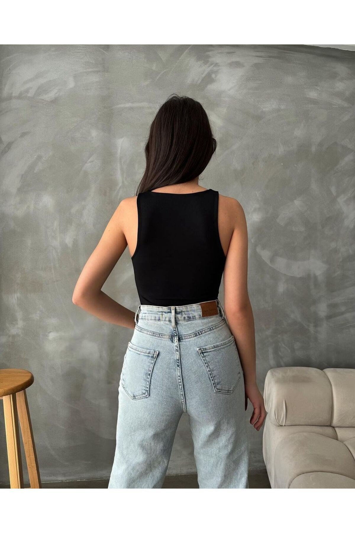 Kadın Sıfır Kollu Bodysuit