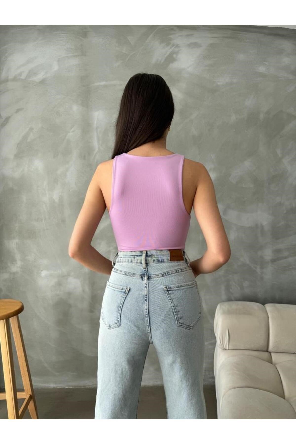 Kadın Sıfır Kollu Bodysuit
