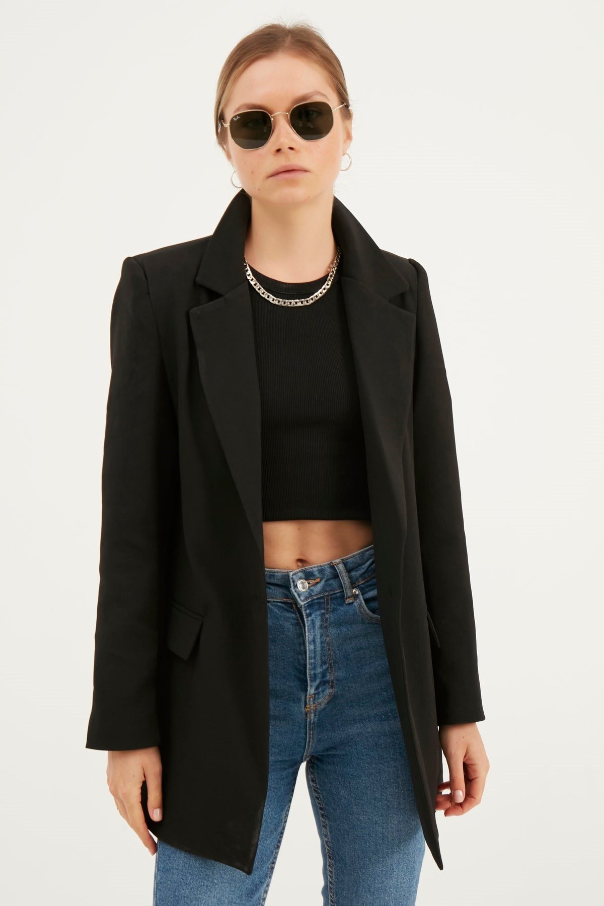 Kadın Siyah Blazer Ceket
