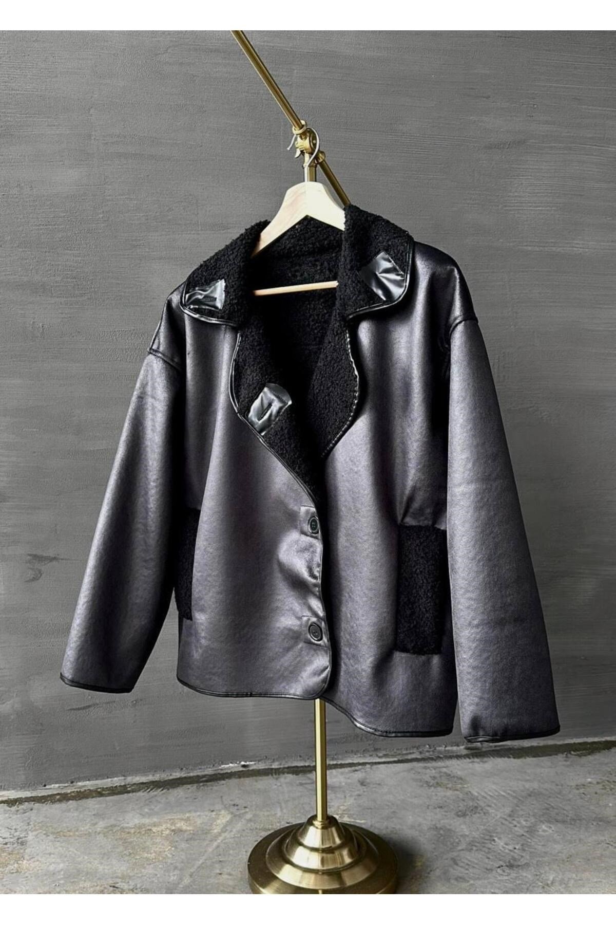 Kadın Siyah Oversize Ceket