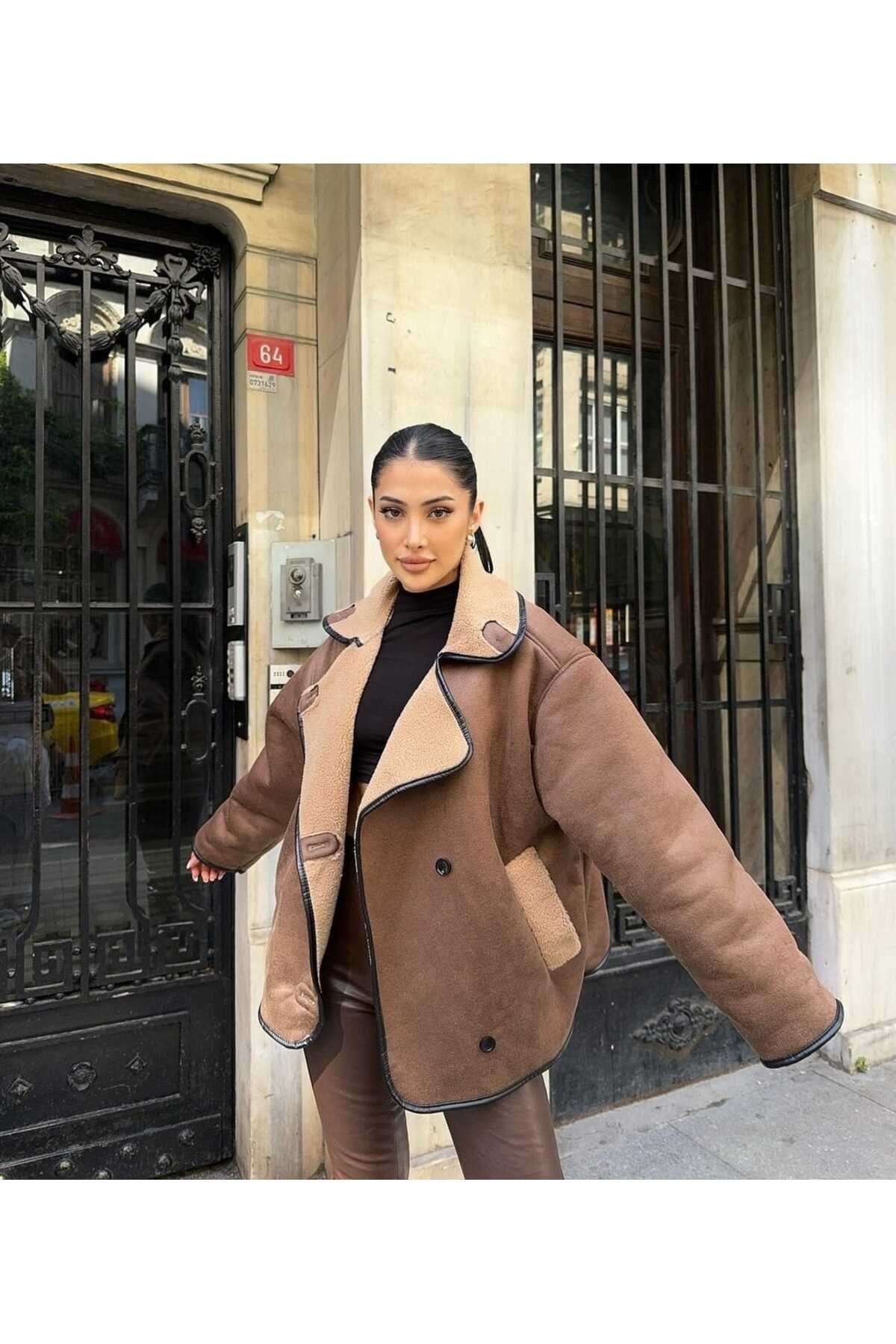 Kadın Siyah Oversize Ceket