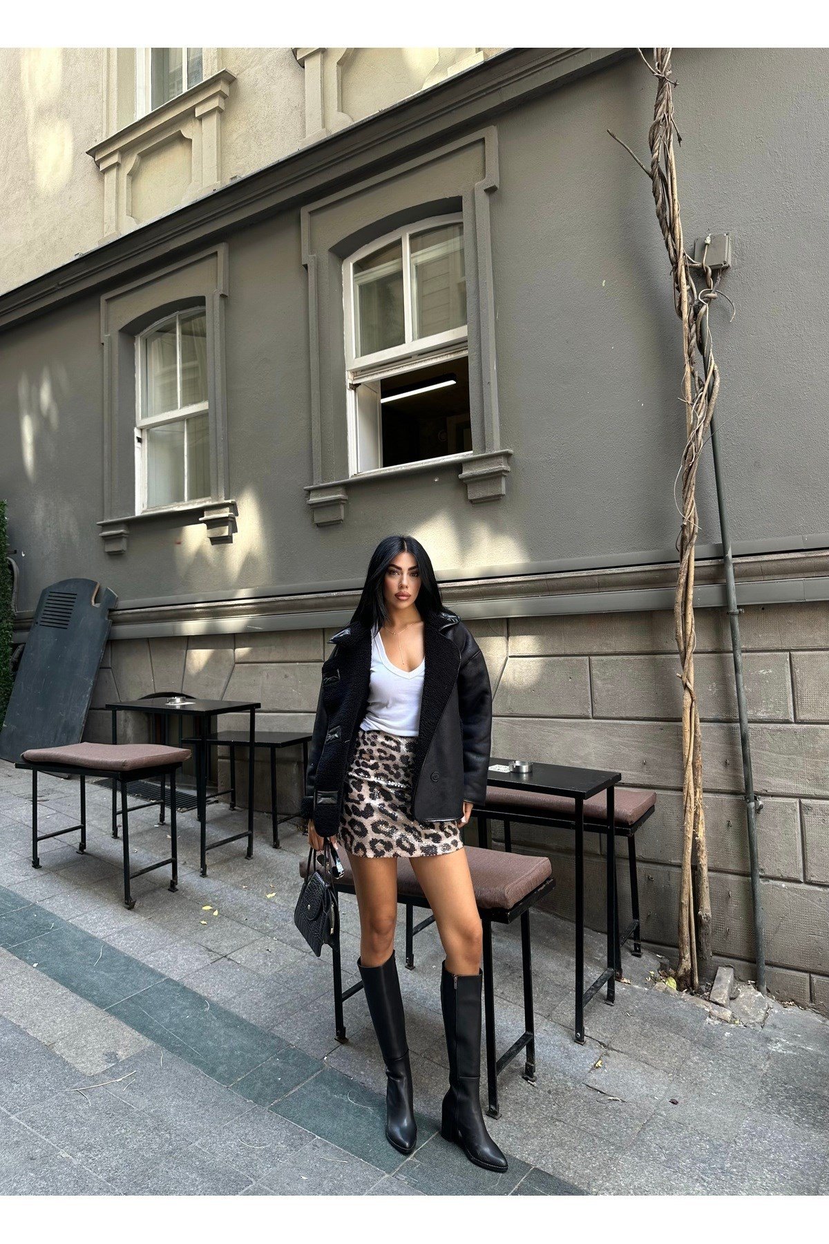 Kadın Siyah Oversize Ceket