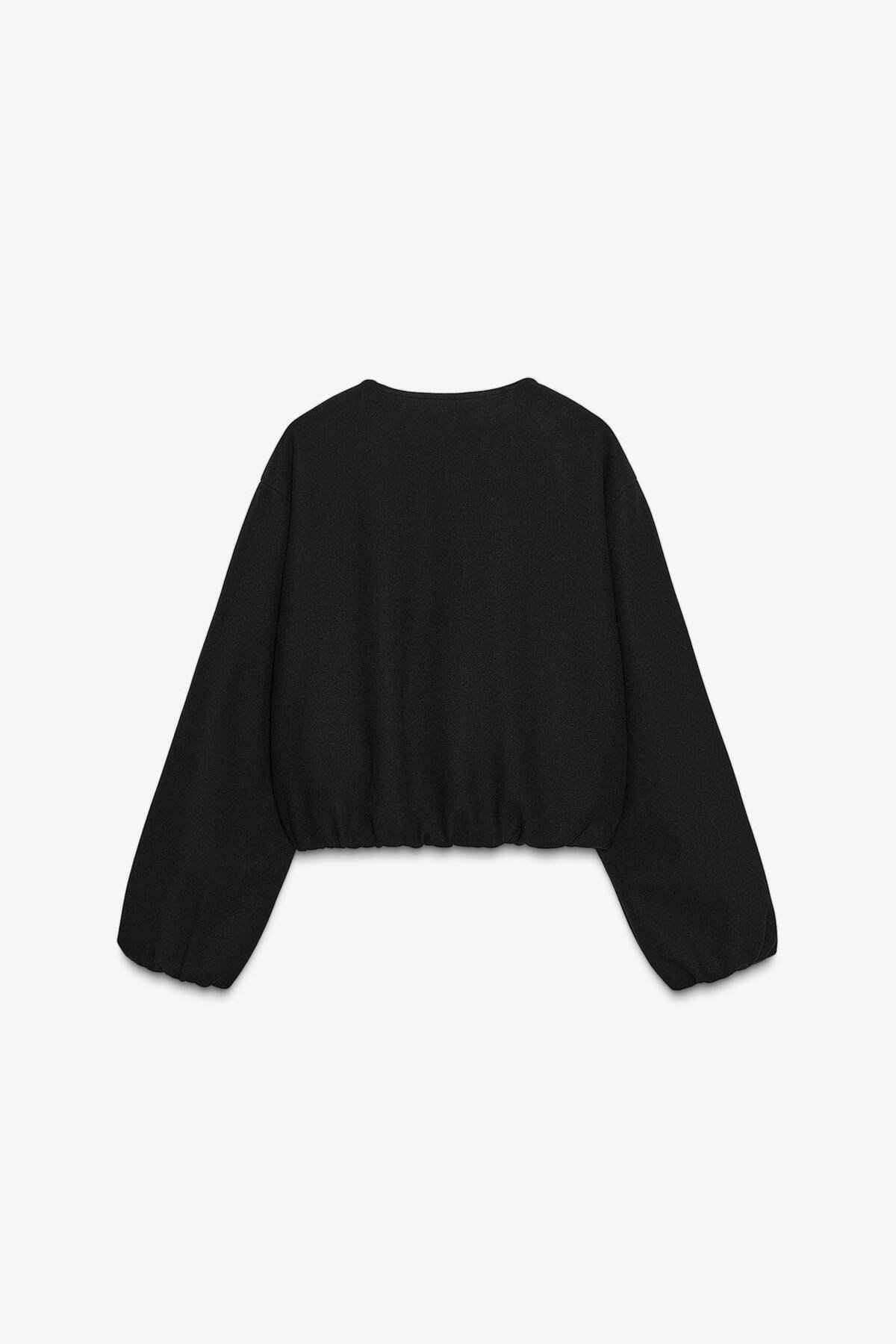 Kadın Viral Kaşe Kumaş Bomber Ceket