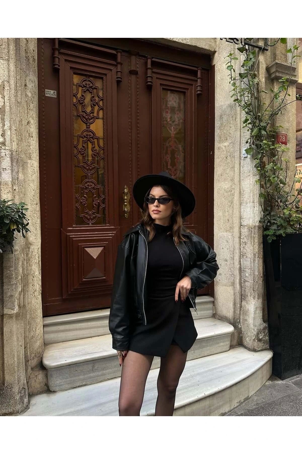 Kadın Yeni Sezon Bomber Deri Ceket