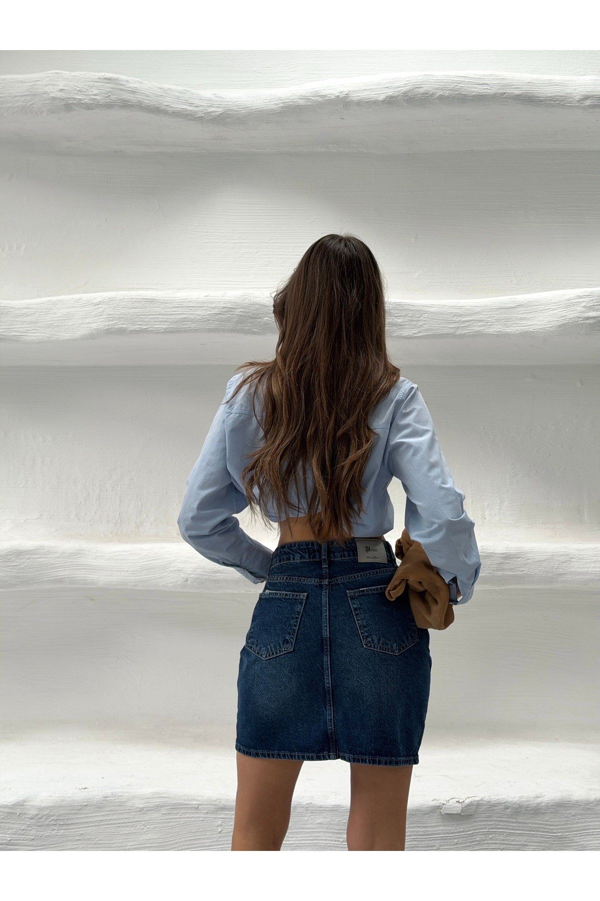 Kot Denim Mini Etek