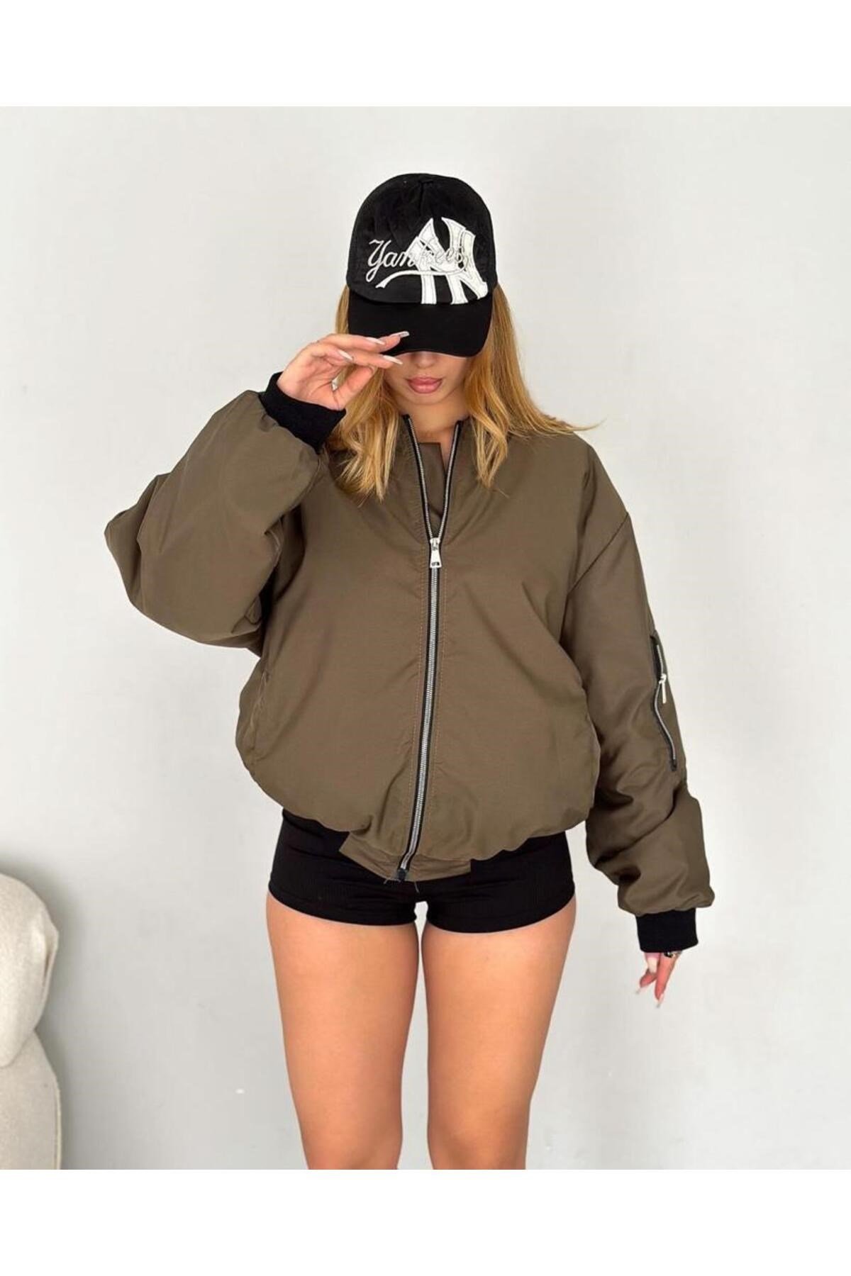 Unisex bomber ceket yelek mont