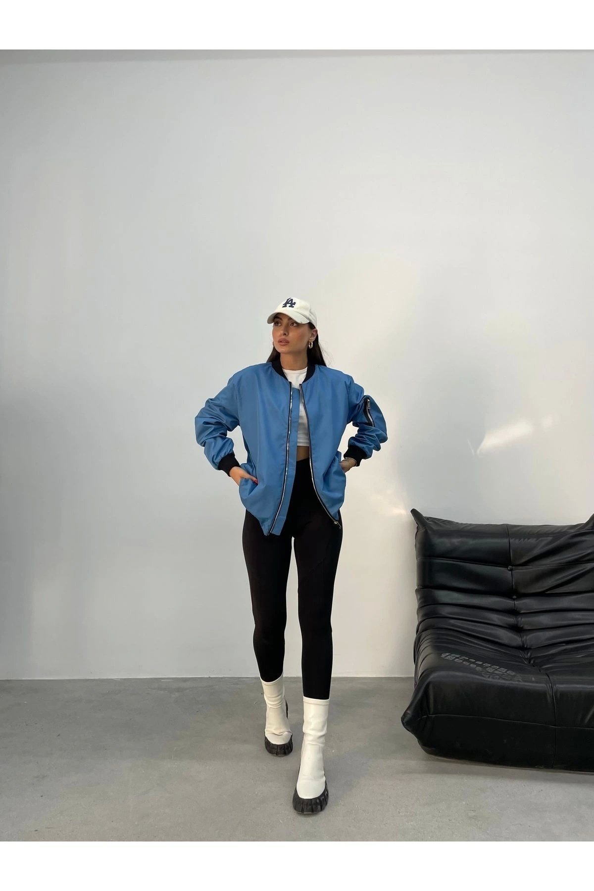 Unisex Oversize Bomber Ceket