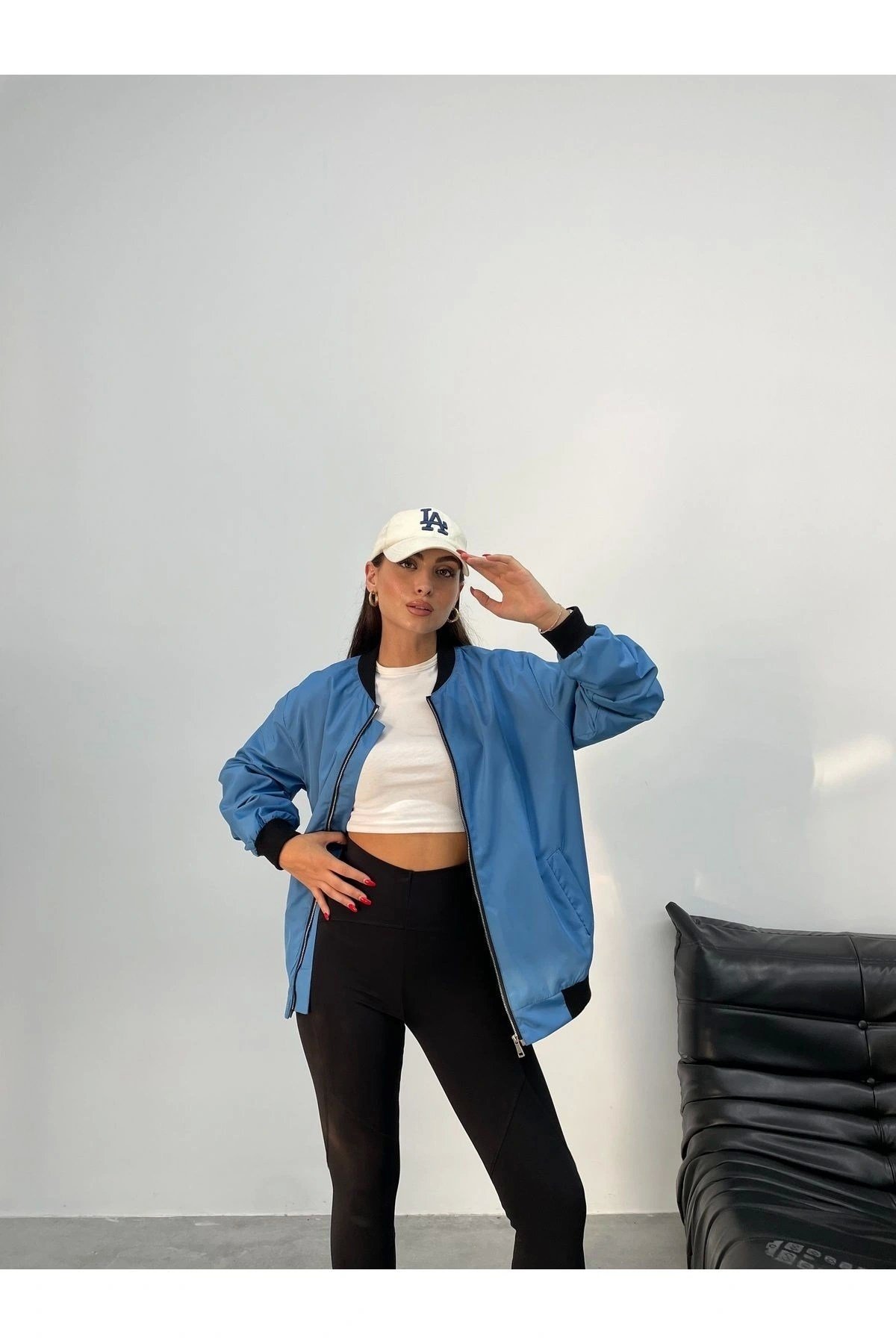 Unisex Oversize Bomber Ceket