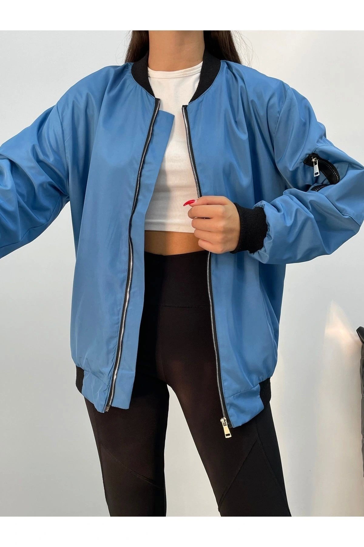 Unisex Oversize Bomber Ceket