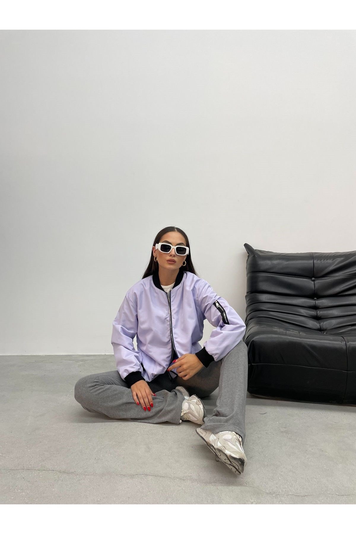 Unisex Oversize Bomber Ceket