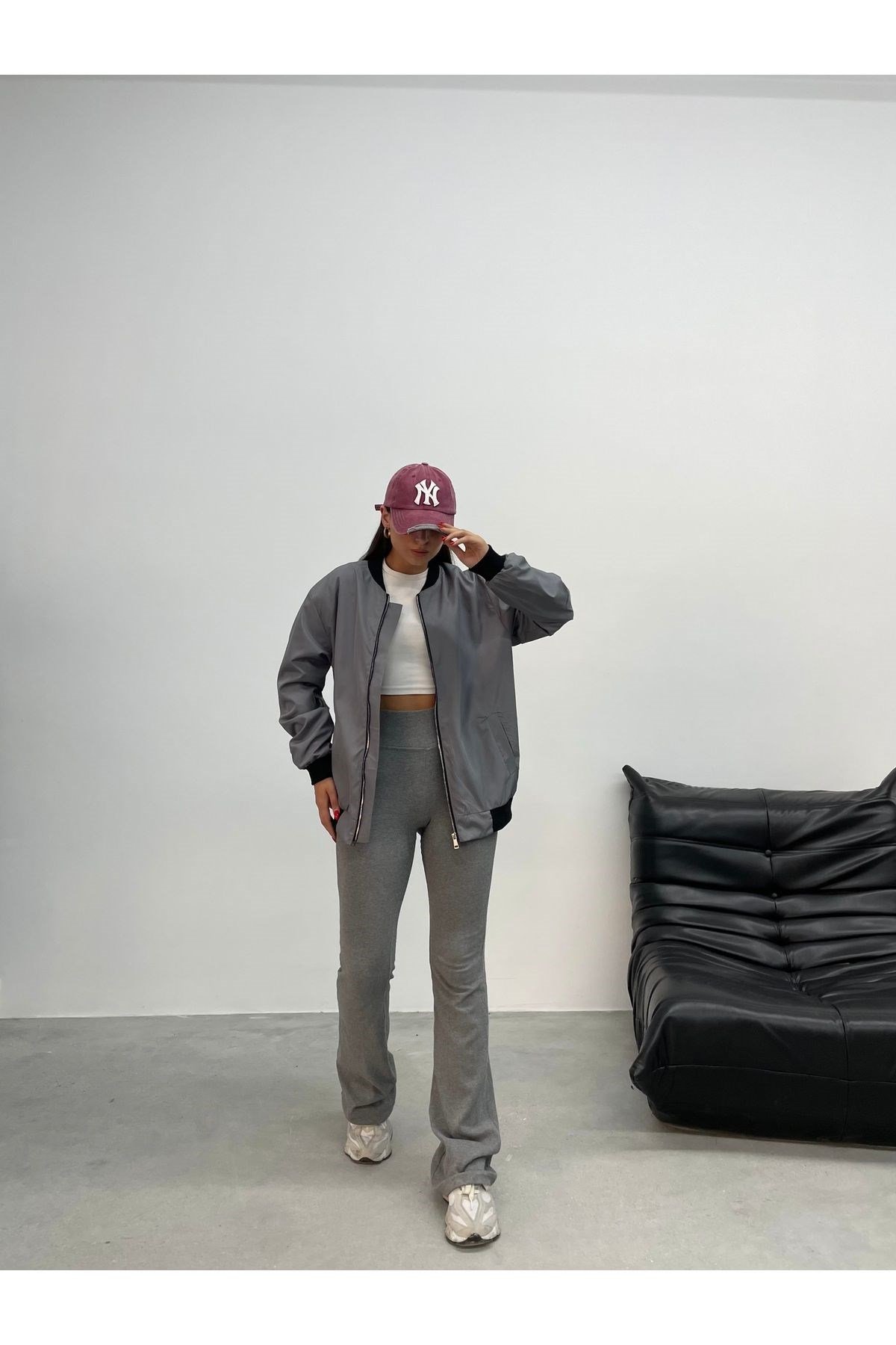 Unisex Oversize Bomber Ceket