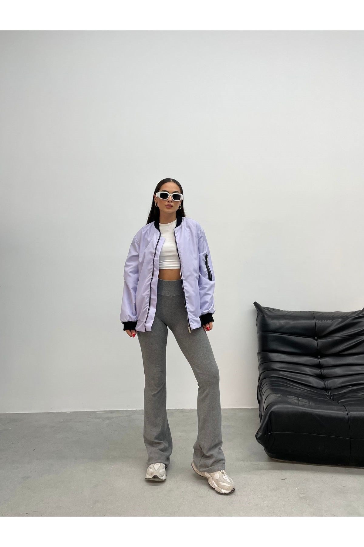 Unisex Oversize Bomber Ceket