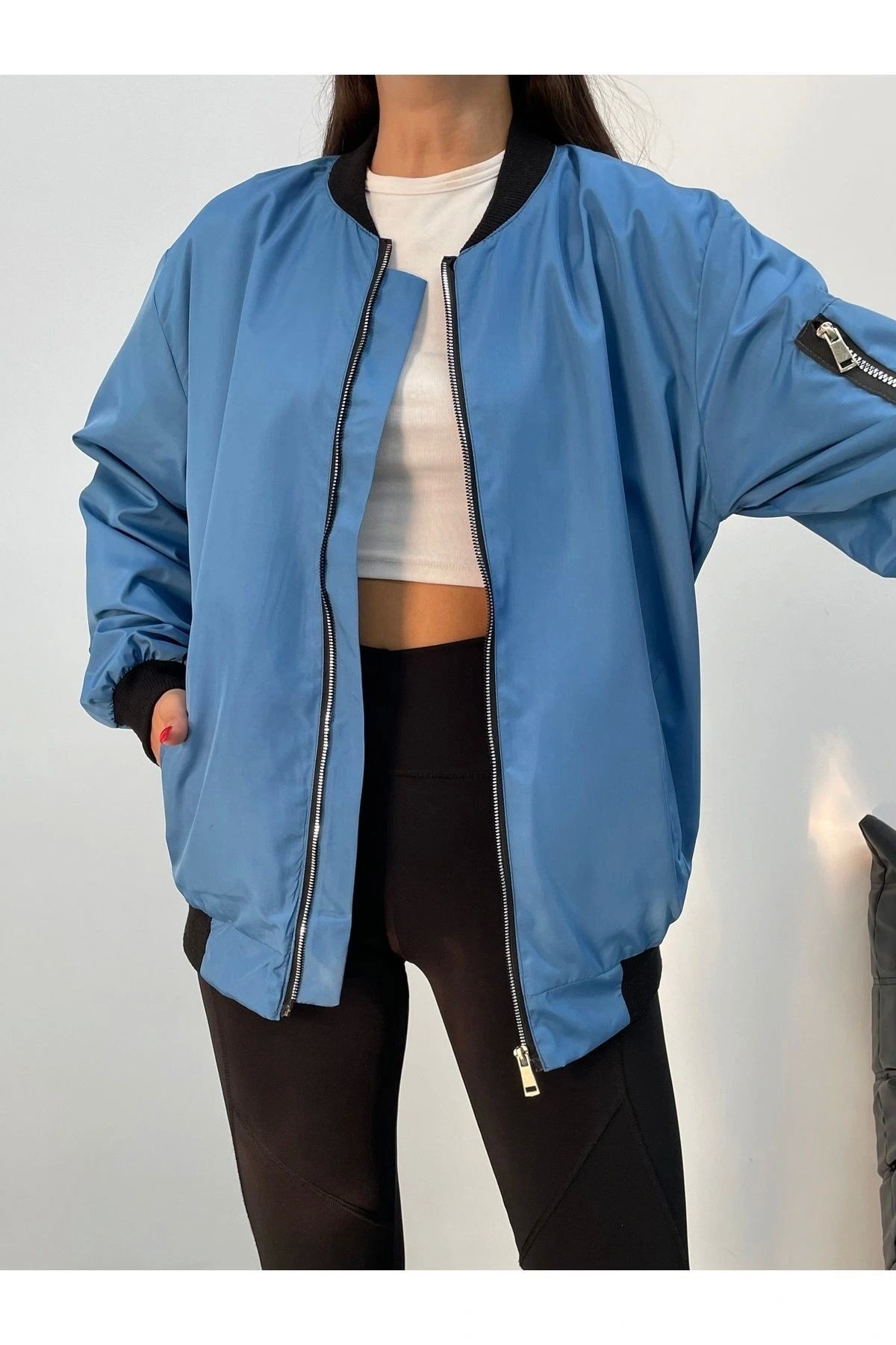 Unisex Oversize Bomber Ceket