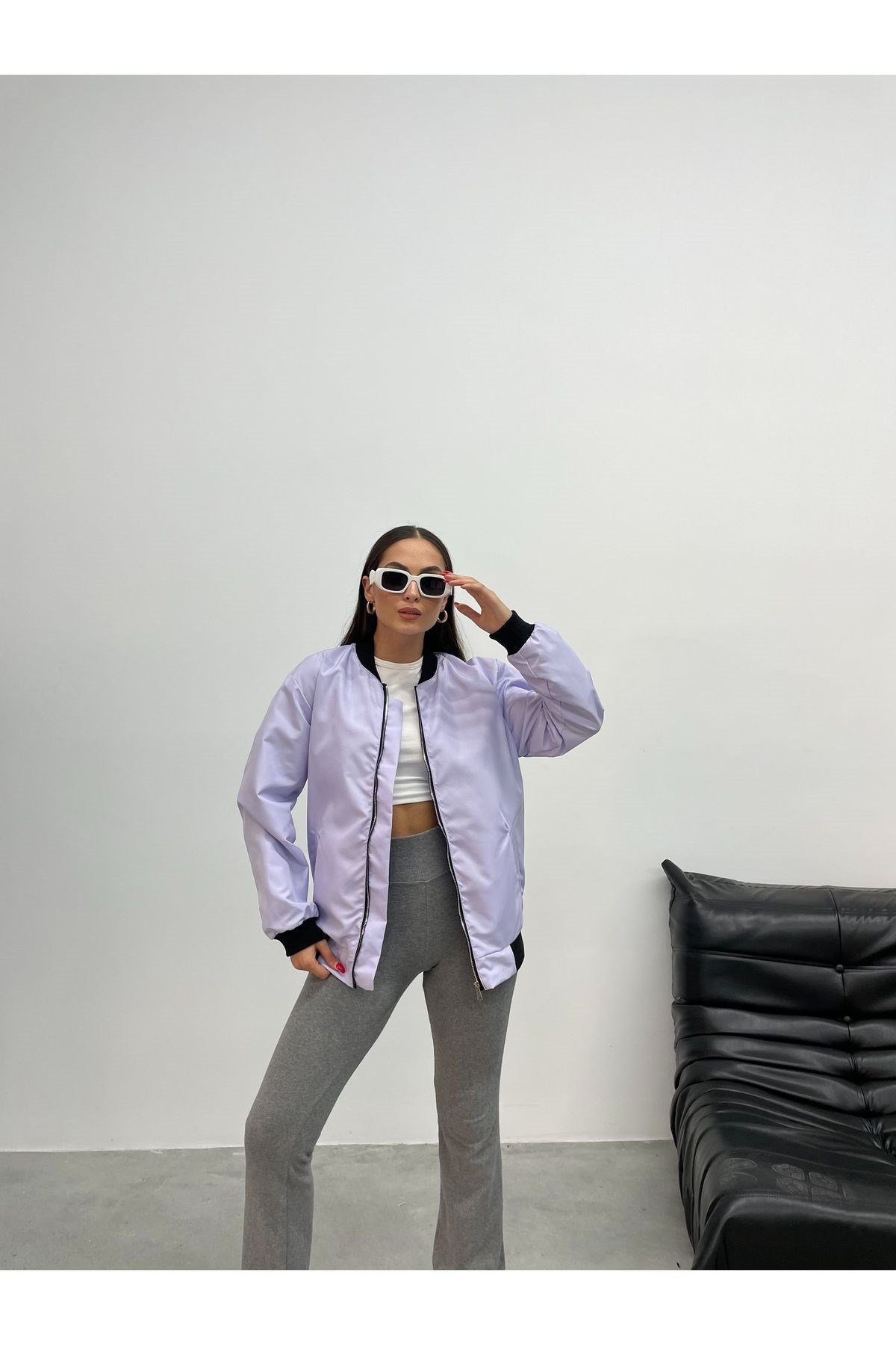 Unisex Oversize Bomber Ceket