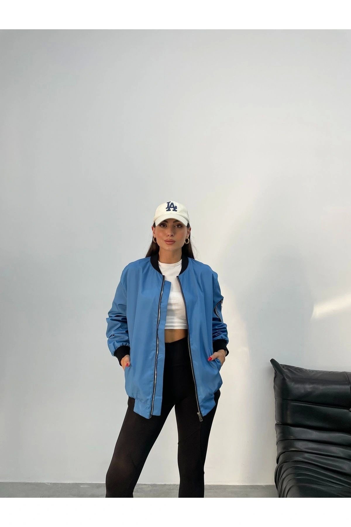 Unisex Oversize Bomber Ceket